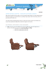 CPAB -更新Aspire拉斐尔椅腿延伸