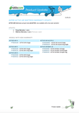 PAB  -  Aspire Active Air Mattress更新