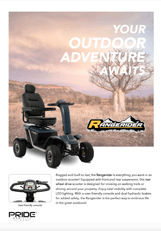 骄傲的Rangerider滑板车飞行物